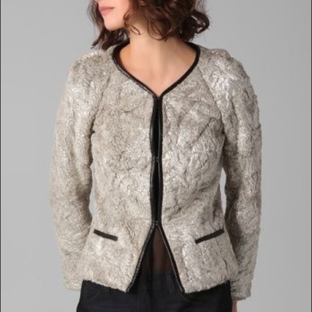 Club Monaco Ilyanne Faux Fur Jacket